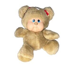 1983 Hasbro Softies UNDER BEARS Plush Vintage Stuffed Teddy Girl Bows